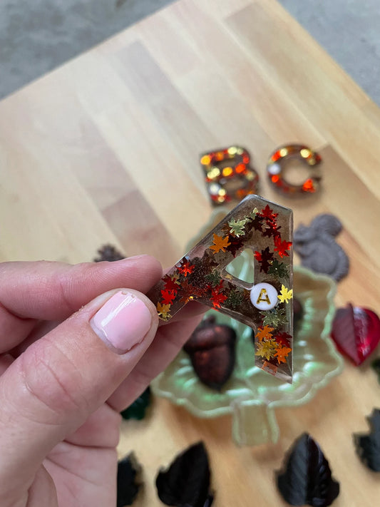 Fall Resin Alphabet and Loose Parts