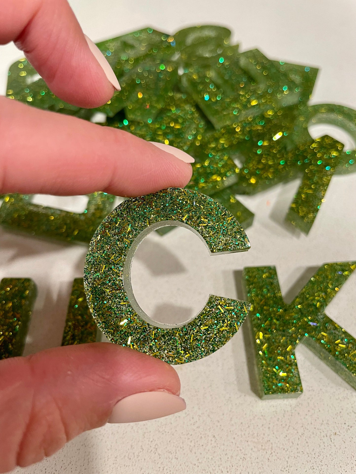St. Patrick's Day Resin Set - Letters and Numbers, Toddlers, Kids, School, Open Ended Play