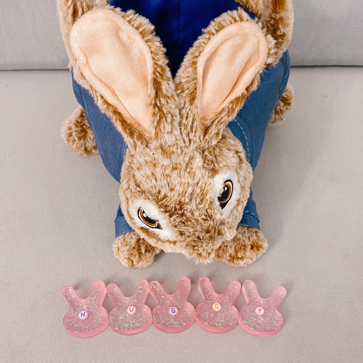 Easter Bunny Personalized Resin, Loose Parts, Custom, Toddler, Preschool, Kids