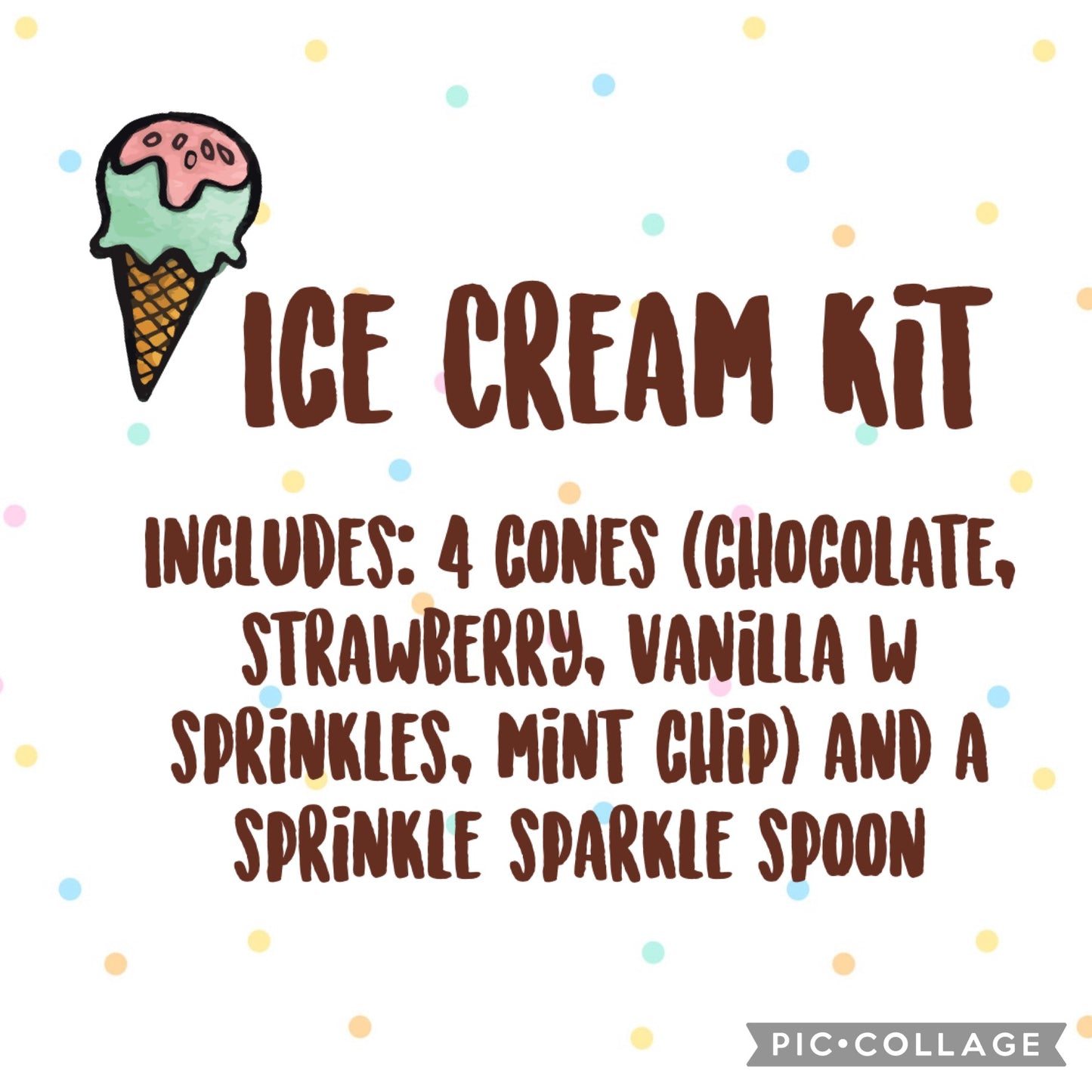Resin Ice cream kit